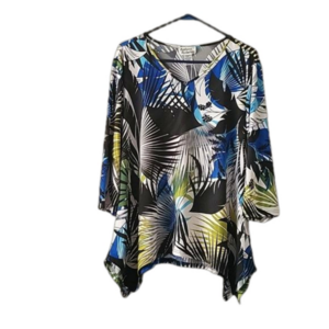 Anthony Richard's White, Black,Blue, and Yellow Top SZ XL